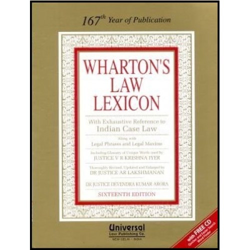 Universal's Wharton's Law Lexicon [HB] by Justice V. R. Krishna Iyer